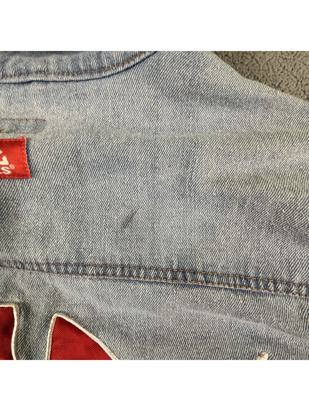 Vintage Mac Tools Denim Trucker Jacket Embroidered Racing Auto Mechanic Men’s XL - Picture 4 of 9